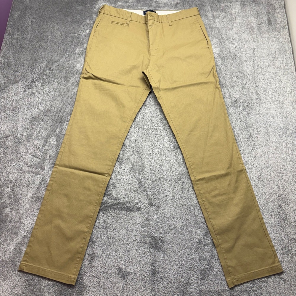 Five Four Chino Pants Mens 34 Khaki Tan New With Tags Zip Fly Stretch Trousers